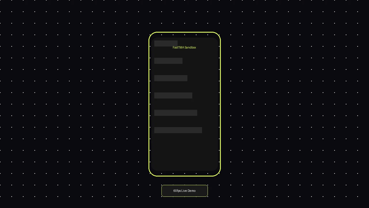 FastTMA sandbox preview